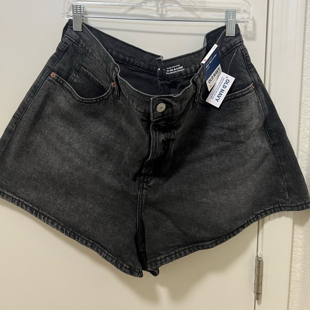 Old Navy Sky High A Line denim shorts NWT